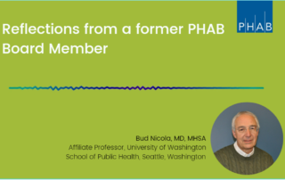 Reflections from a former PHAB Board Member
